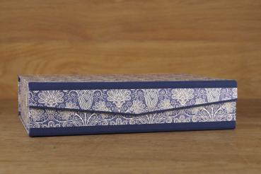 Preview: Blaue Ordnungsbox "Vicki", handmade in Germnay